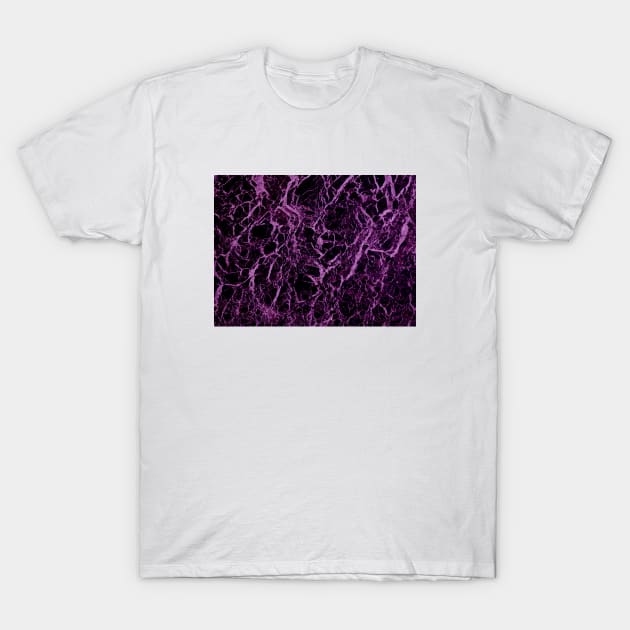 Purple Marble Texture T-Shirt by MarbleTextures